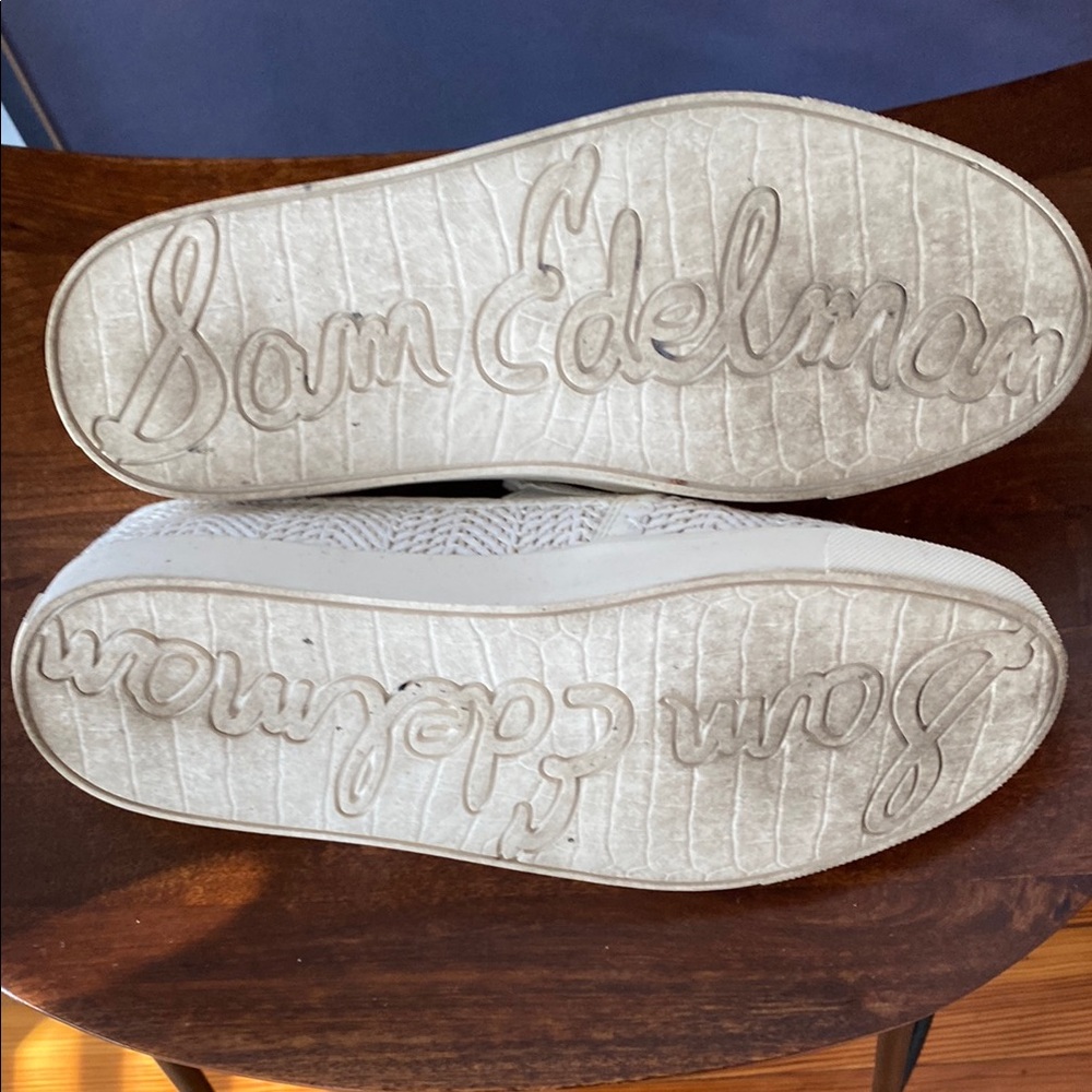 Sam Edelman White Slip-On Shoes - Picture 3 of 4